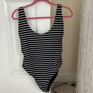 Aerie high cut one piece bathing suit